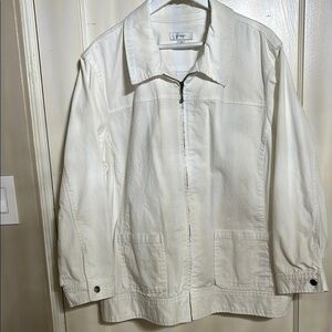 CJ Banks White Utility Jacket Lightweight Casual
